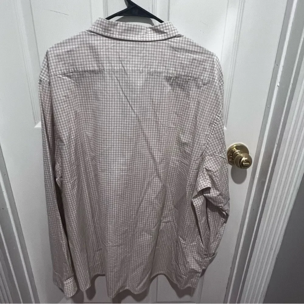 NWT Banana Republic men's button down collar long sleeves shirt untucked fit xxl